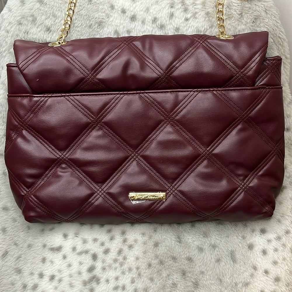 Oversized Betsy Johnson Clutch Style Bag w/ Shoulder Chain